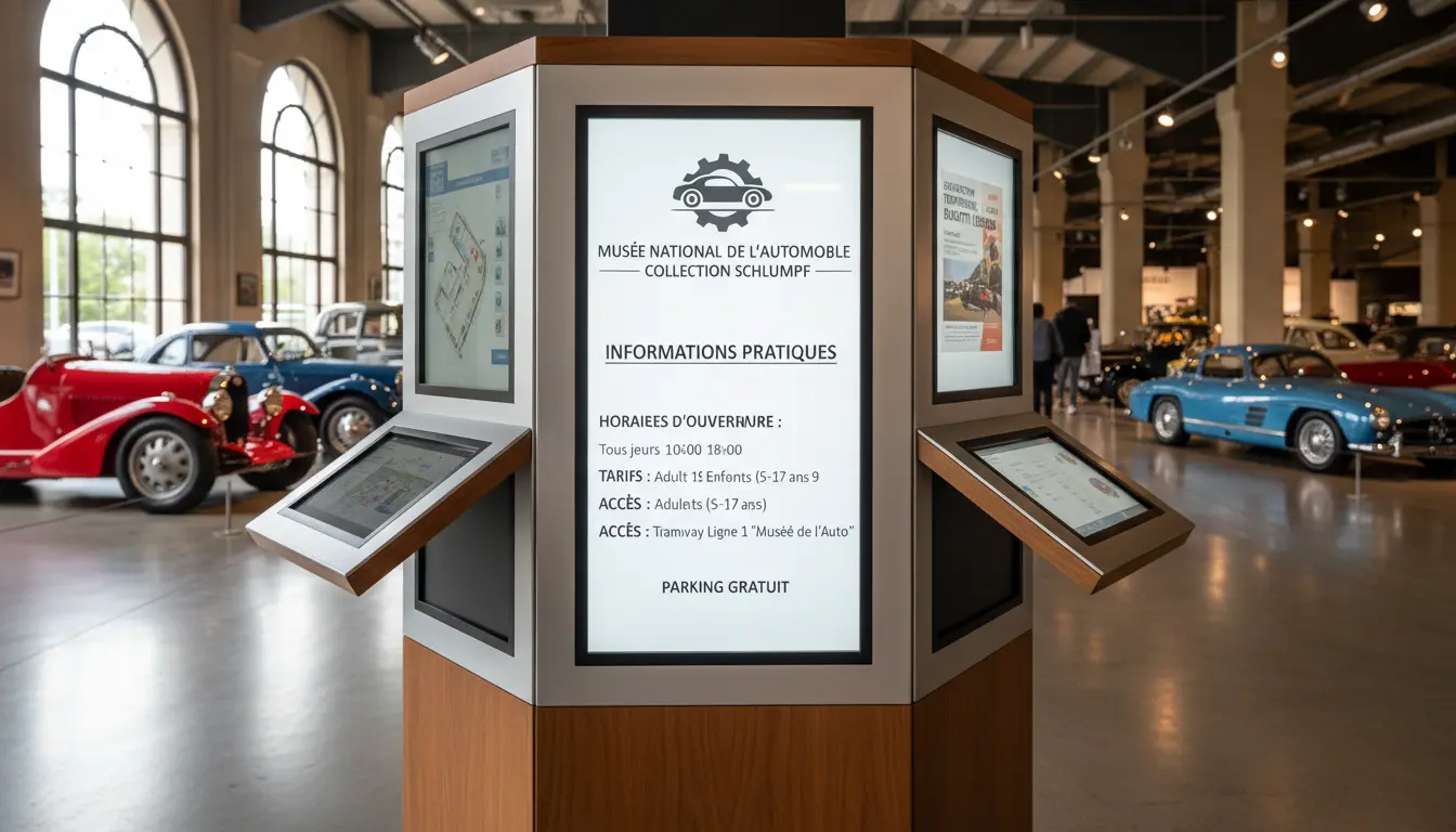 Practical visitor information for the National Automobile Museum in Mulhouse